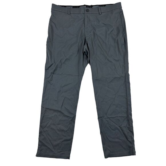 Nike Dri-Fit Flex Hybrid Golf Pants 38x30 Gray Flat Front Stretch AJ5489-021 - Picture 1 of 9